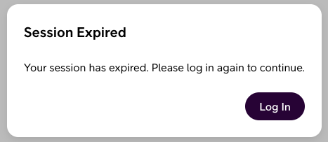 Session Expired Modal